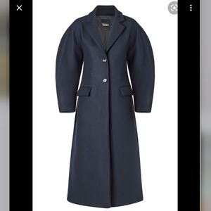 Wool coat, great quality, navy blue , almost black color